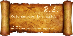 Reichenauer László névjegykártya
